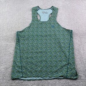 Janji Tank Top Mens Medium Green AFO Singlet Lightweight Breathable Gym Running